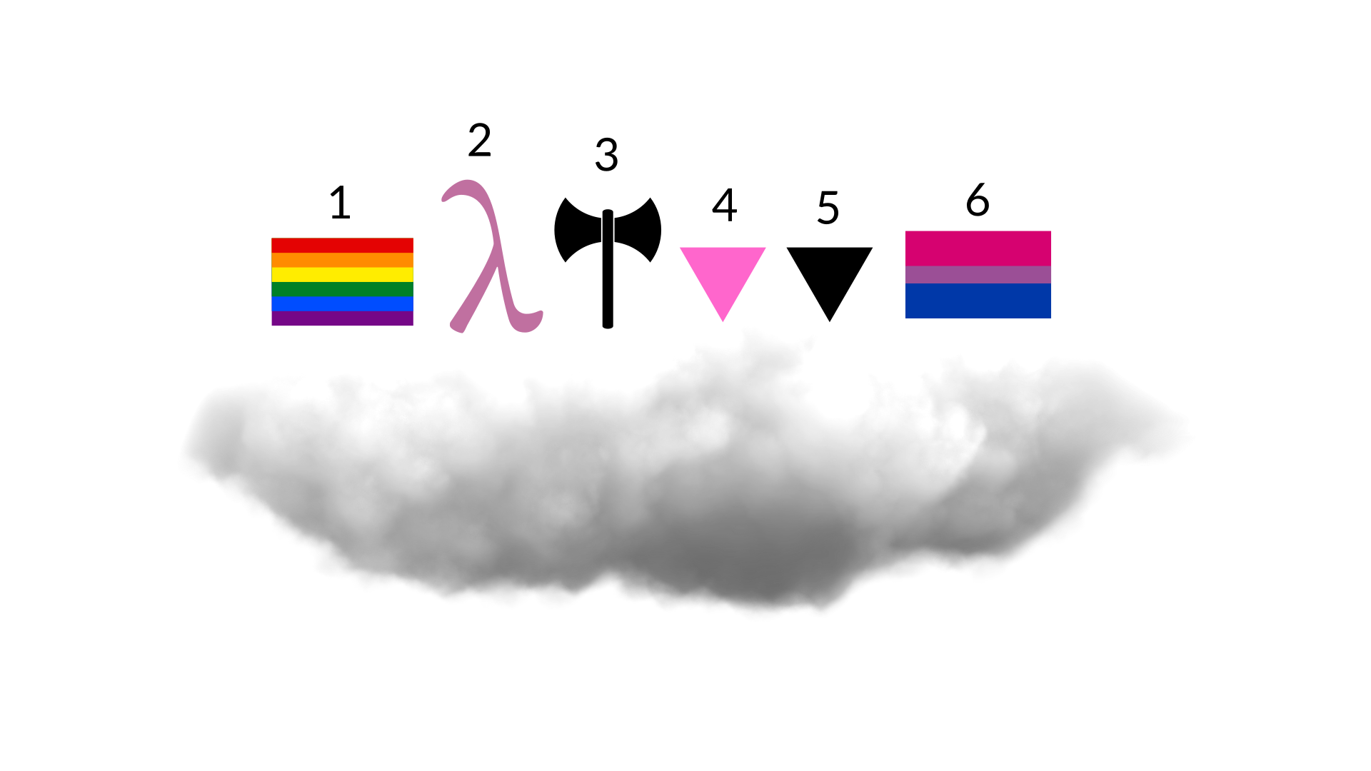 Multiple symboles LGBT